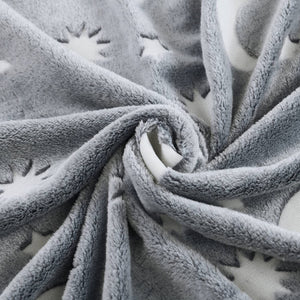 Faith, Hope, Love Home Décor Ultra Plush Cosmic Glow In The Dark Throw Blanket