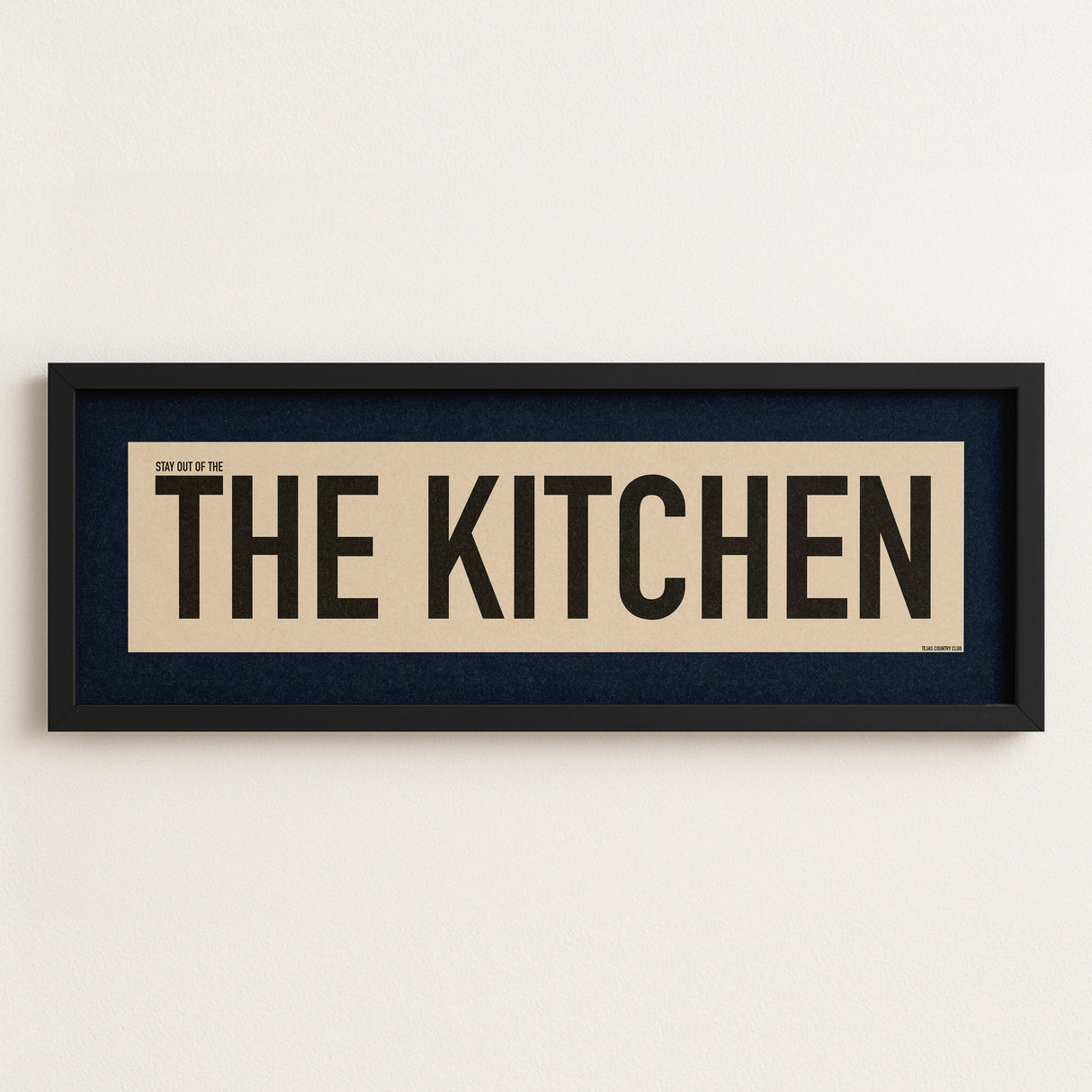 Framed Stay Out Of The Kitchen Pickleball Art Scroll Sign