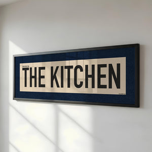Framed Stay Out Of The Kitchen Pickleball Art Scroll Sign
