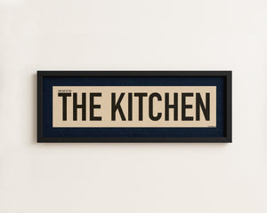 Framed Stay Out Of The Kitchen Pickleball Art Scroll Sign