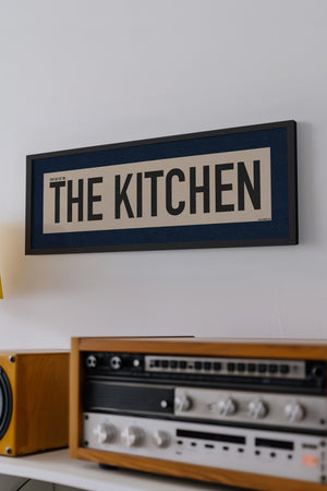 Framed Stay Out Of The Kitchen Pickleball Art Scroll Sign