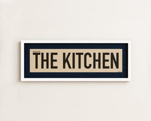Framed Stay Out Of The Kitchen Pickleball Art Scroll Sign
