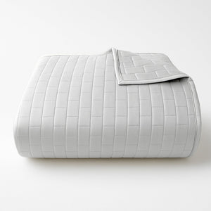 Bamboo Quilted Coverlet - 100% Viscose from Bamboo - Stone by BedVoyage