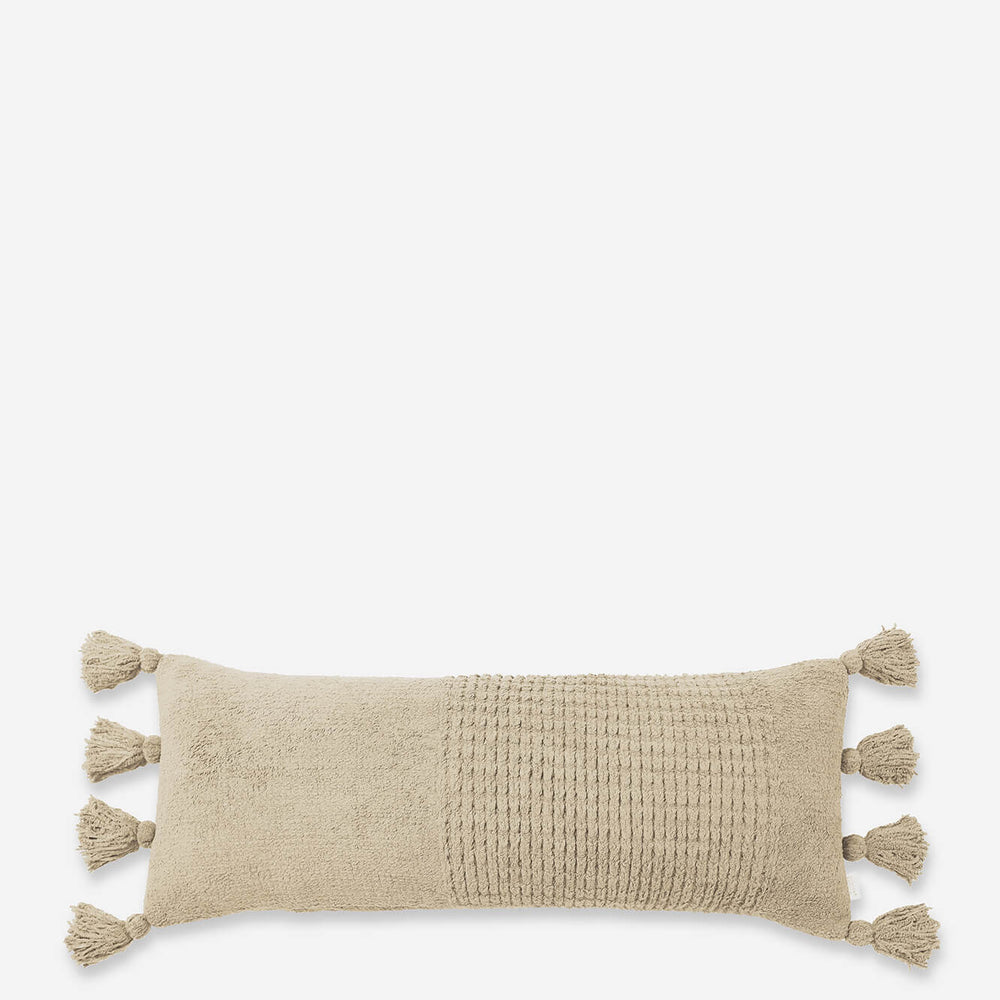 Braided Pom Pom Lumbar Pillow