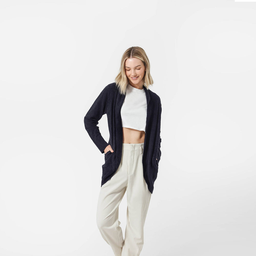 Cloud Cool Relaxed Open Front Cardigan