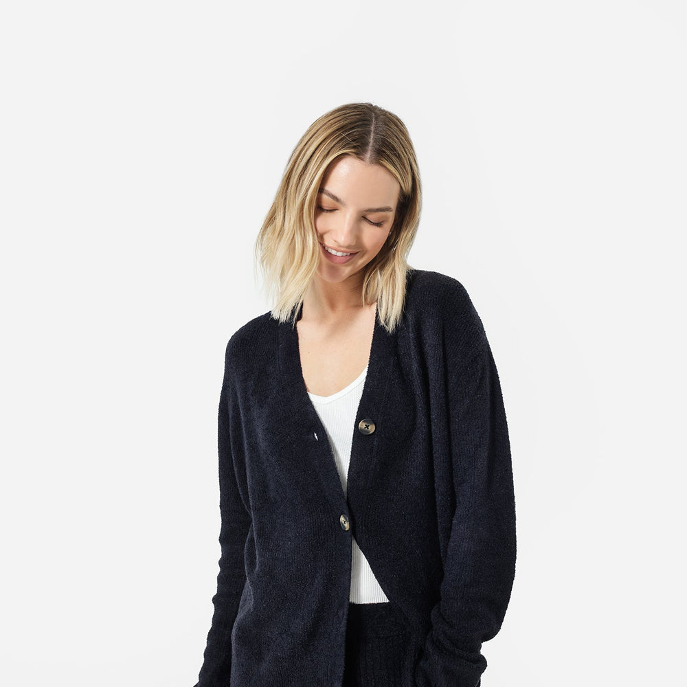 Cloud Cool Oversized Ribbed Buttoned Cardigan