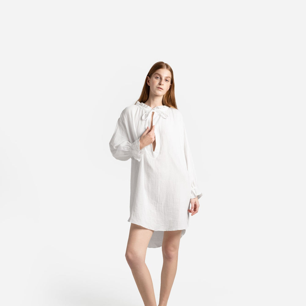 Cotton Breeze Long-Sleeved Chemise