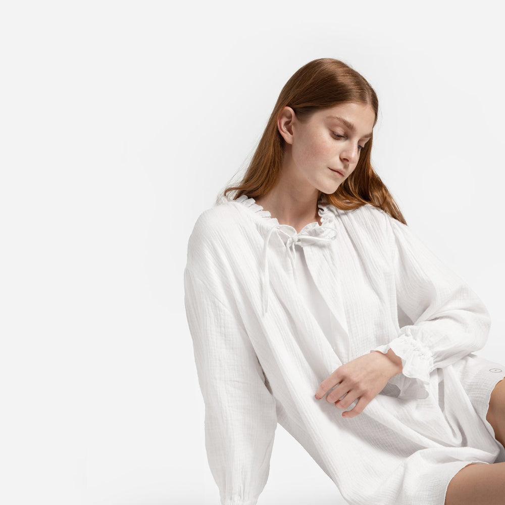 Cotton Breeze Long-Sleeved Chemise