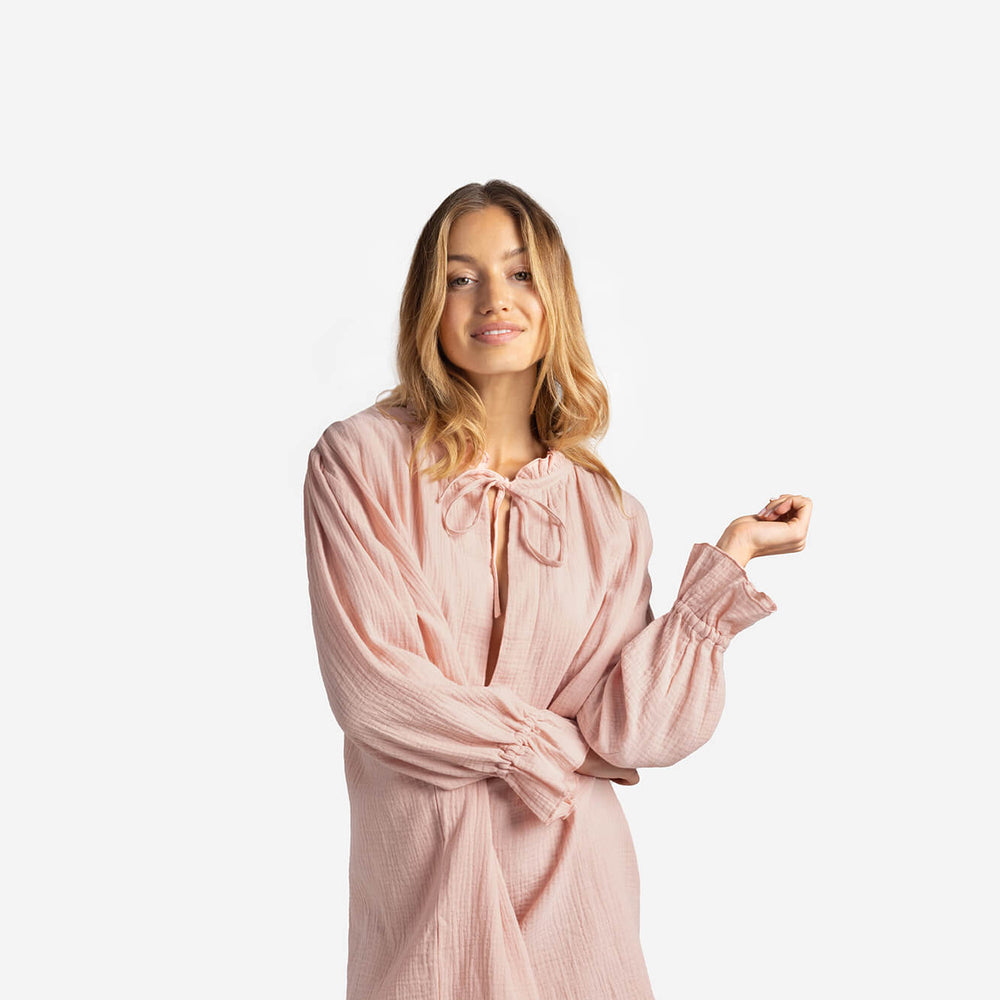 Cotton Breeze Long-Sleeved Chemise
