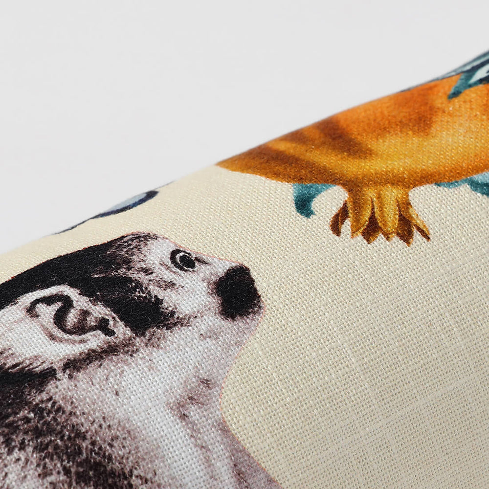 Damask Monkey Bolster Pillow