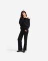 Cloud Knit Asymmetrical Long Sleeve Top