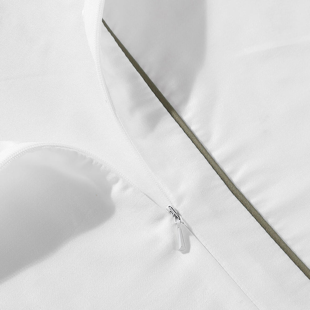 Lumière Luxe Duvet Cover with Piping