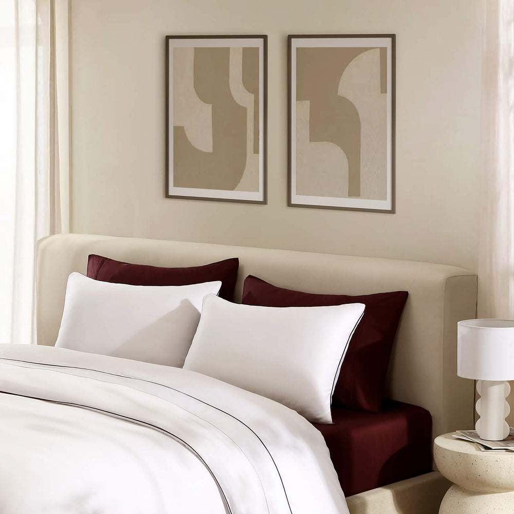 Bamboo Viscose Luxe Duvet Cover with Piping