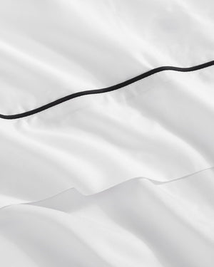 Lumière Luxe Top Sheet with Piping