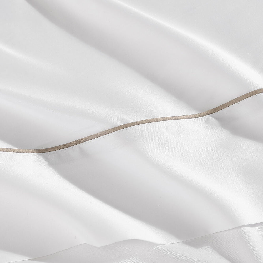 Lumière Luxe Top Sheet with Piping