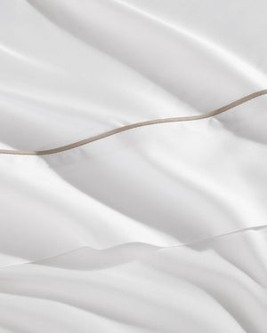 Lumière Luxe Top Sheet with Piping