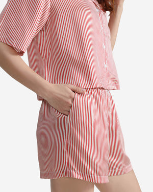 Silky Lyocell Striped Boxer Shorts