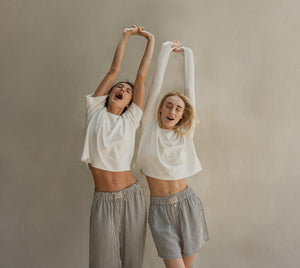 Silky Lyocell Striped Boxer Shorts