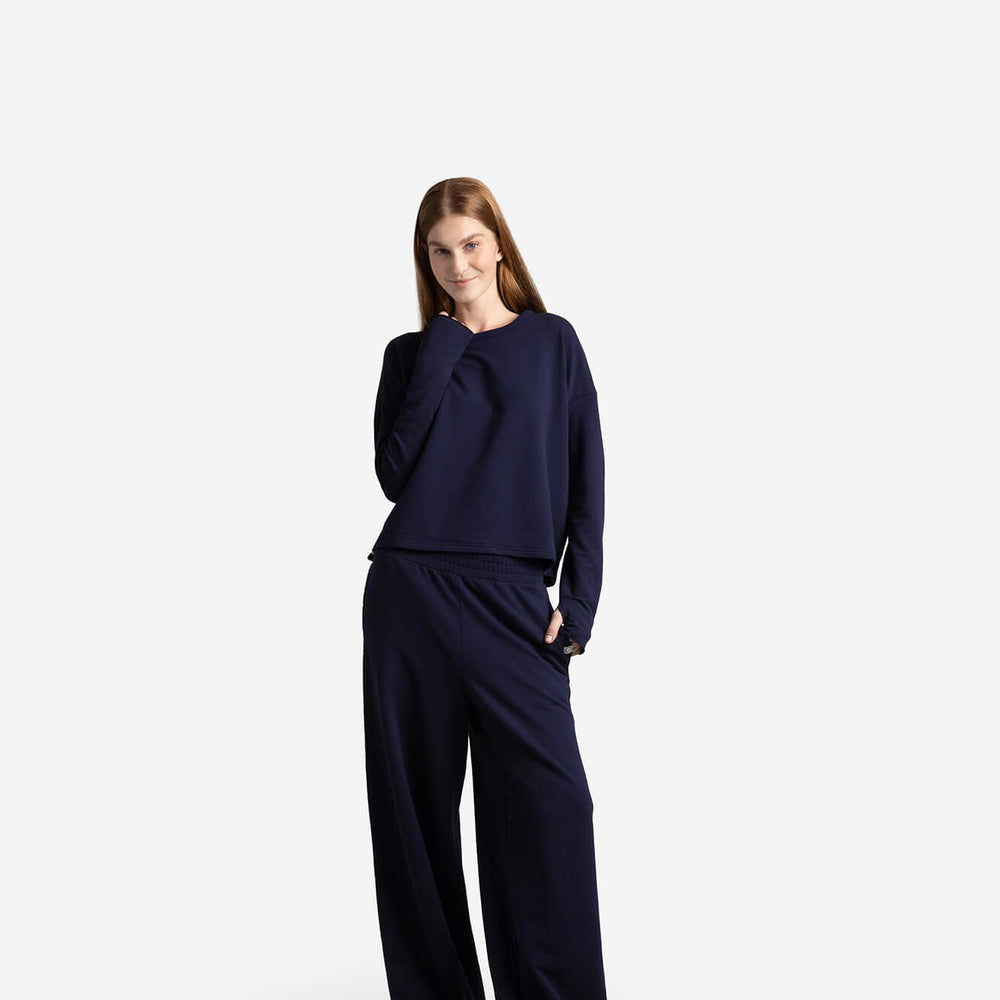 Organic French Terry Long-Sleeved Top