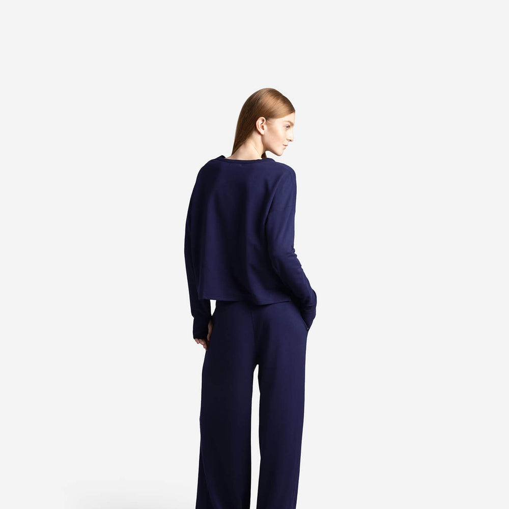 Organic French Terry Long-Sleeved Top