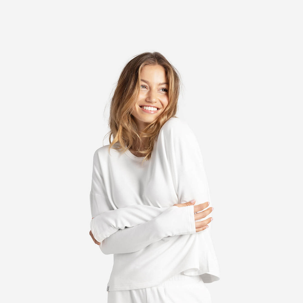 Organic French Terry Long-Sleeved Top