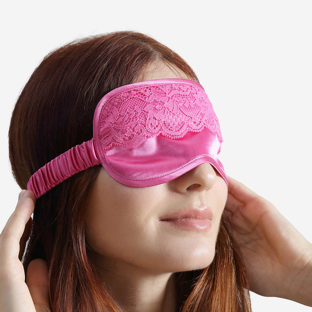 EcoSilk Lace Trim Sleep Mask