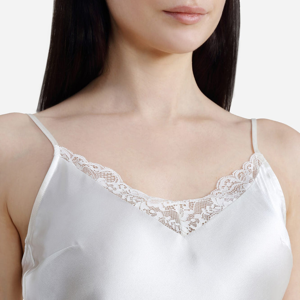 EcoSilk Lace Trim Cami & Short Set