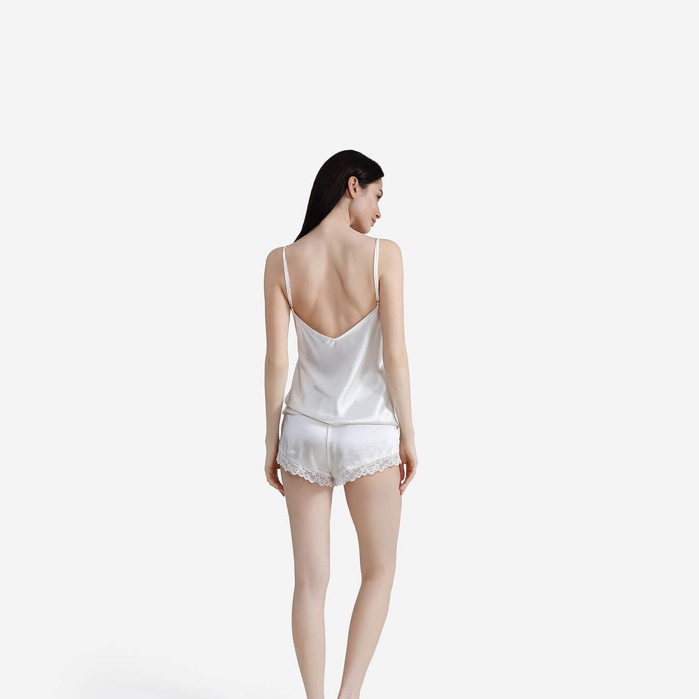 EcoSilk Lace Trim Cami & Short Set