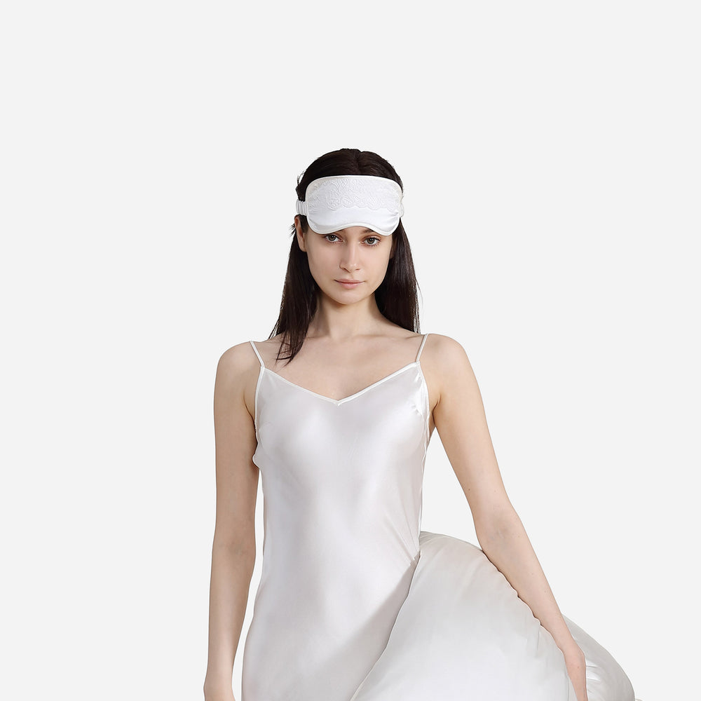 EcoSilk Lace Trim Sleep Mask