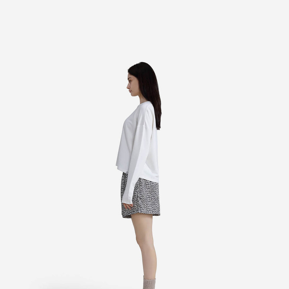 Silky Lyocell Leopard Print Boxer Shorts | Last Chance