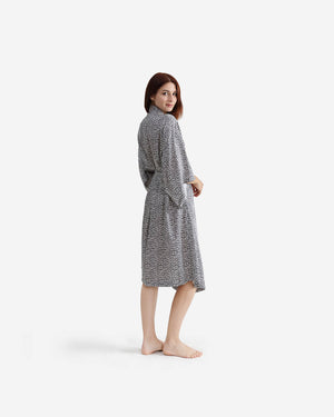 Silky Lyocell Leopard Print Kimono | Last Chance