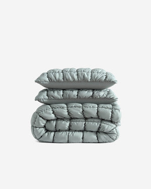 Silky Lyocell Puff Comforter Bundle