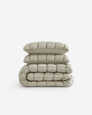 Silky Lyocell Puff Comforter Bundle
