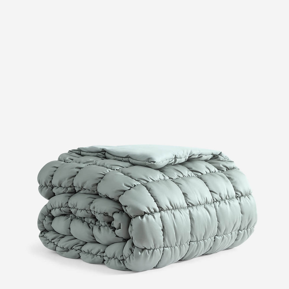 Silky Lyocell Puff Comforter Bundle