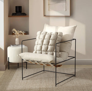 Silky Lyocell Puff Throw Pillow