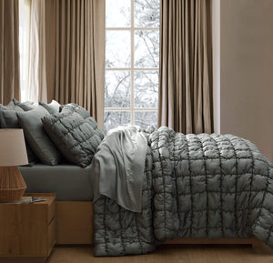 Silky Lyocell Puff Comforter Bundle