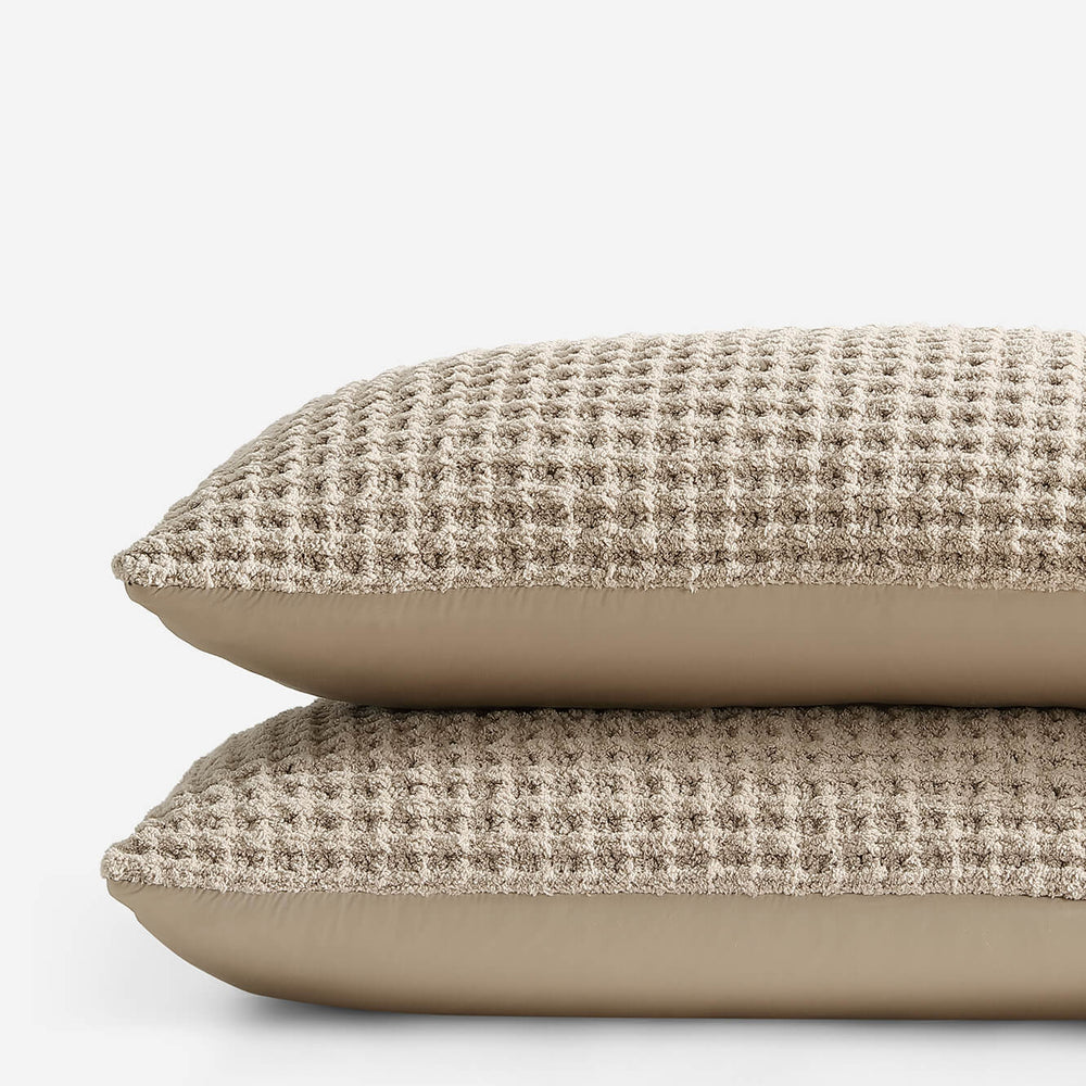 Snug Waffle + Bamboo Viscose Sham Set