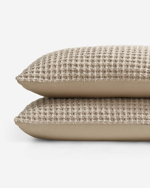 Snug Waffle + Bamboo Viscose Sham Set