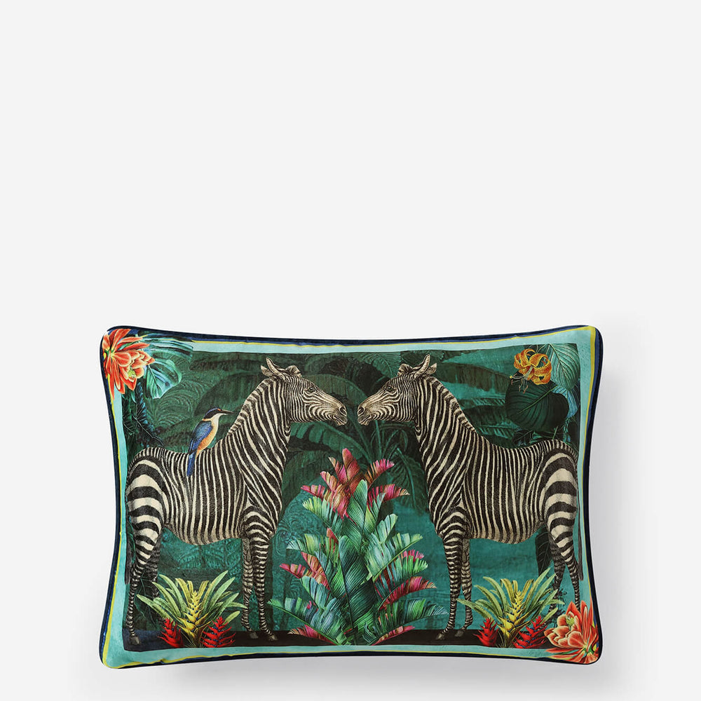 Vintage Zebra Small Lumbar Pillow | Last Chance