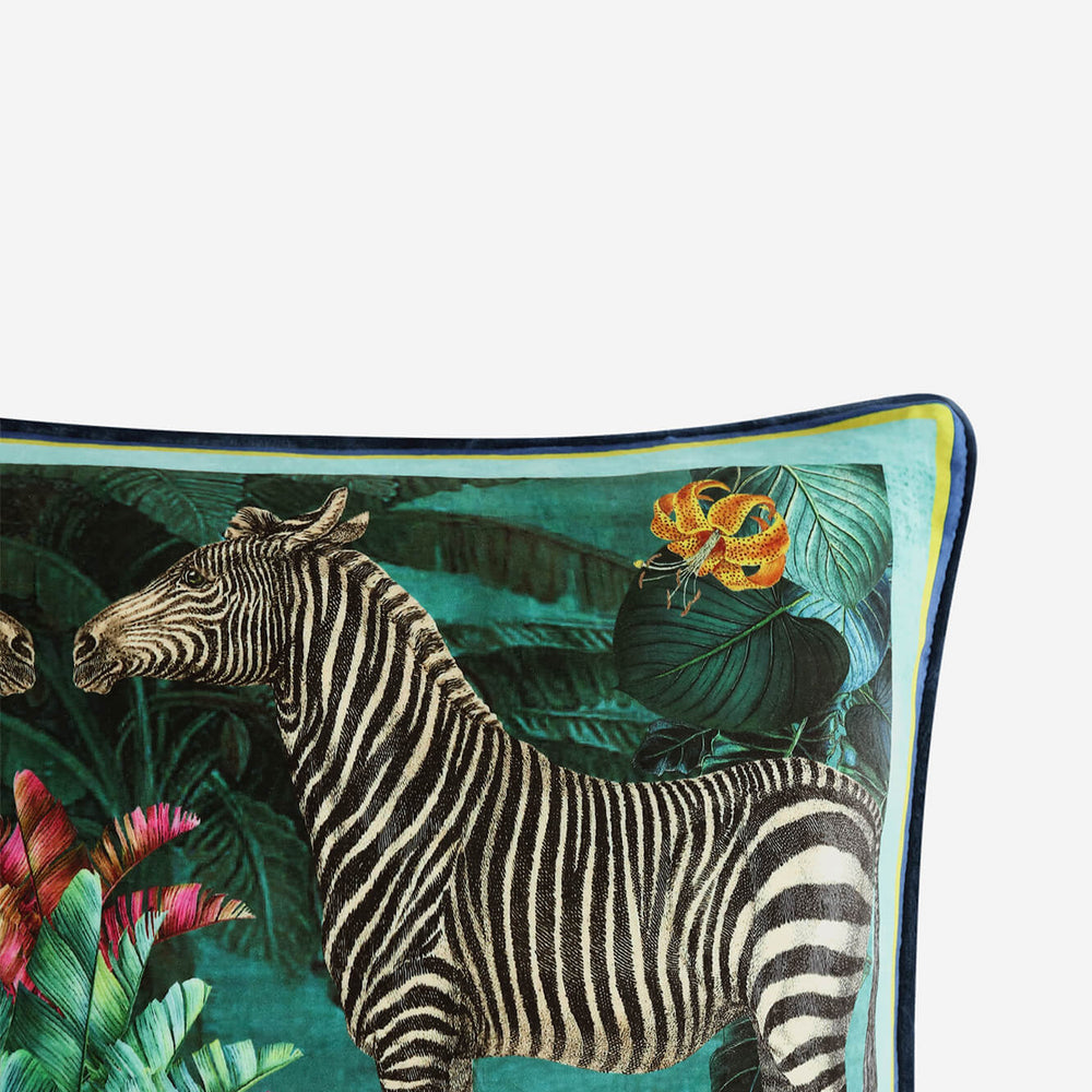 Vintage Zebra Small Lumbar Pillow | Last Chance