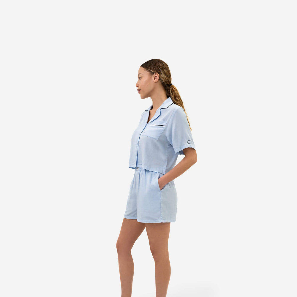 Woven Cotton Short Pajama Set