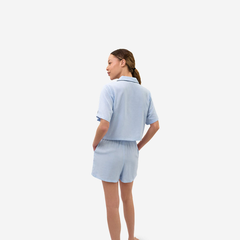 Woven Cotton Short Pajama Set