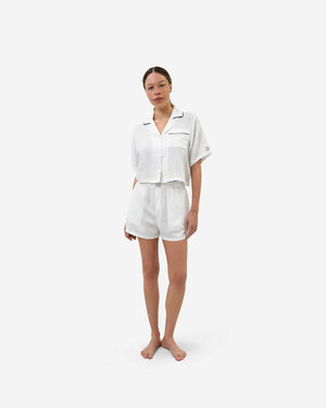 Woven Cotton Short Pajama Set
