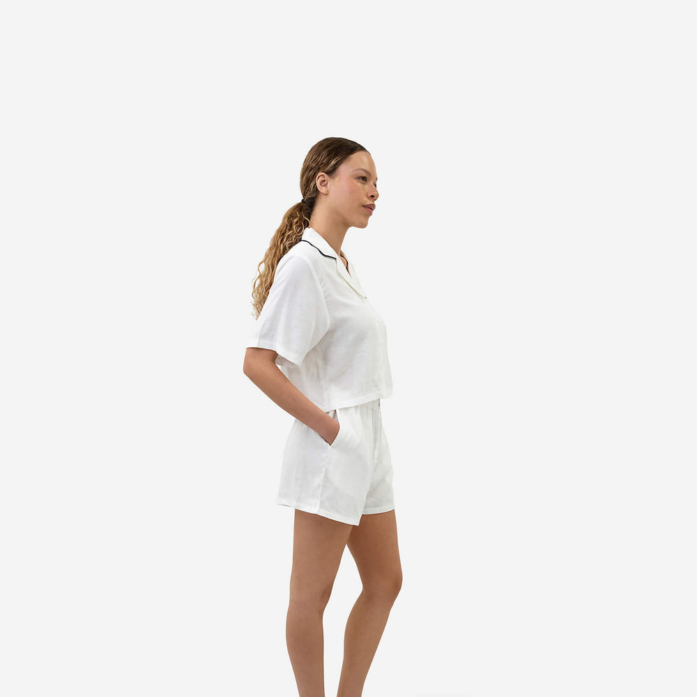 Woven Cotton Short Pajama Set
