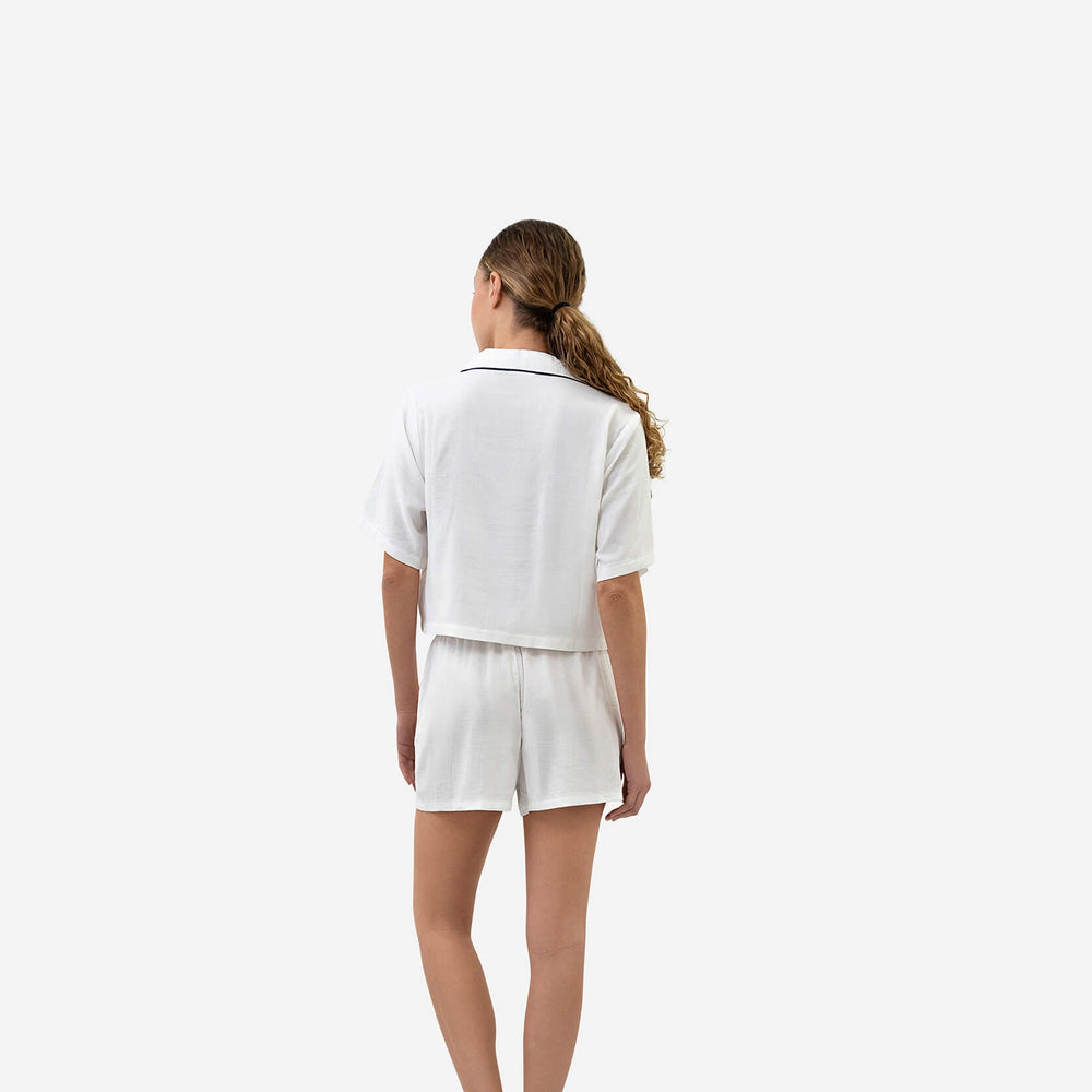 Woven Cotton Short Pajama Set