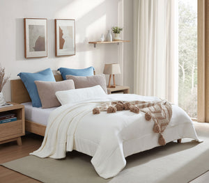 Snug Waffle Lumbar Pillow