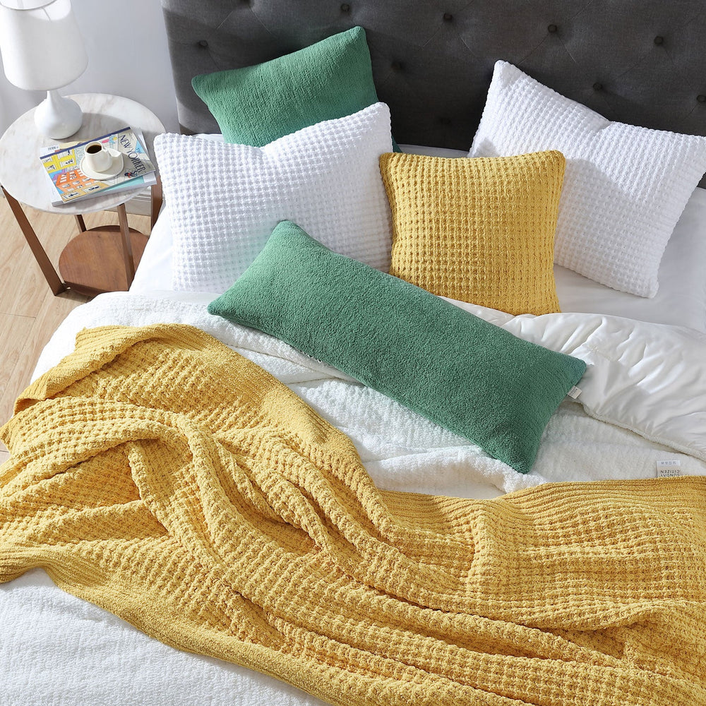Snug Waffle + Bamboo Viscose Sham Set