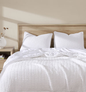 Snug Waffle + Bamboo Viscose Sham Set