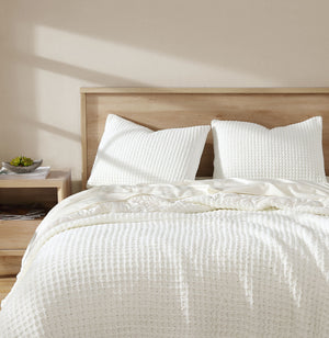 Snug Waffle + Bamboo Viscose Sham Set