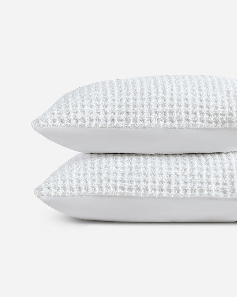 Snug Waffle + Bamboo Viscose Sham Set